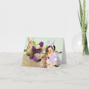 Carte lapin Bunny de soin et de préoccupation