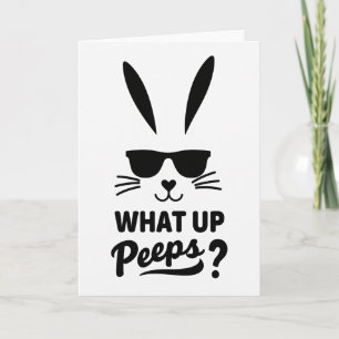 Carte Lapin Coeur Nez Mec Cool