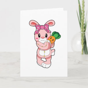 Carte Lapin comme jouet