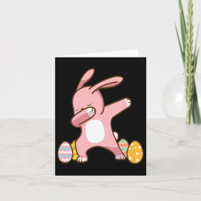 Carte Lapin de l'est Pâques dimanche de Pâques Joyeuses  (Devant)