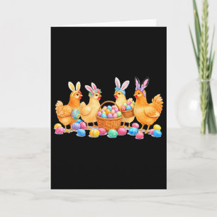 Carte Lapin de Pâques Amoureux de Poule Maman Poule