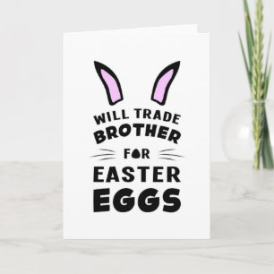 Carte Lapin de Pâques Animal Oeuf Idée Cadeau Drôle et C