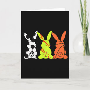 Carte Lapin de Pâques de Bysketbyll Bysebyll Footbyll Sp