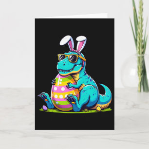 Carte Lapin de Pâques Dinosaure Oeuf Happy Eastrawr T Re