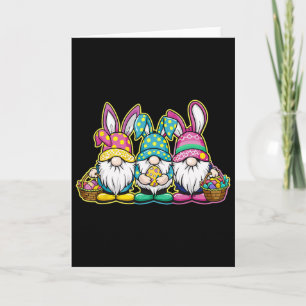 Carte Lapin de Pâques heureux chasse aux œufs et Sket Gn