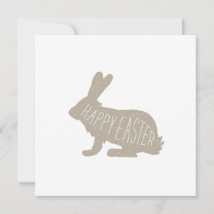 Carte lapin de Pâques moderne - Neutre   Bonne Pâq