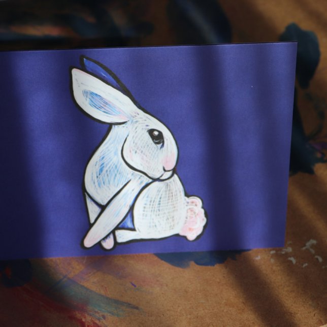 Carte Lapin de printemps Lapin de Pâques Ostara (Créateur téléchargé)