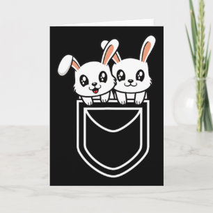 Carte Lapin Drôle De Lapin De Pâques Hommes Femmes Enfan
