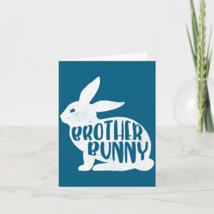 Carte Lapin Frère Mignon Famille de Pâques Correspondant