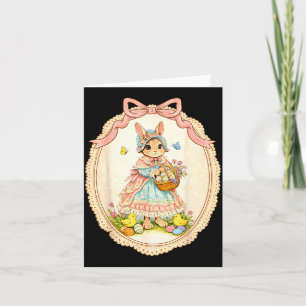 Carte Lapin heureux drôle pour enfants filles femmes ado