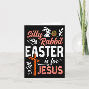 Carte Lapin idiot de Pâques chrétien pour Jésus hommes g