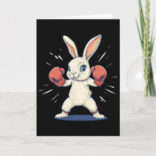 Carte Lapin Incroyable Avec Gants De Boxe Pour Les Amour