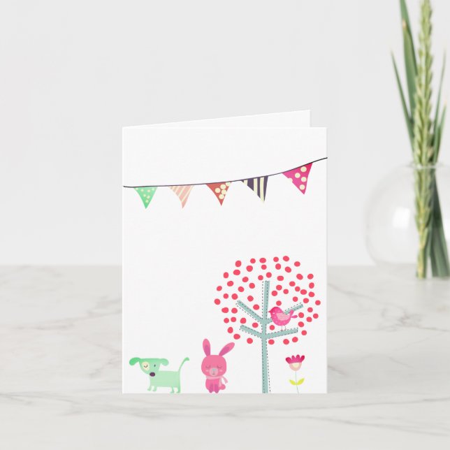 Carte Lapin Joyeuses Pâques (Devant)