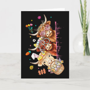 Carte Lapin Mignon Rétro Jour de Pâques Amoureux de Vach