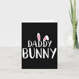 Carte Lapin Papa Pâques Maman enceinte Couple assorti 