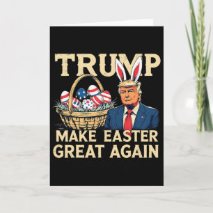 Carte Lapin Trump Faire Pâques Grande Encore Drôle de Pâ