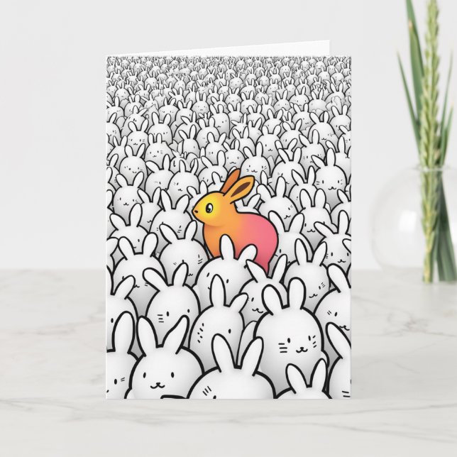 Carte Lapin Unique Bunny (Devant)