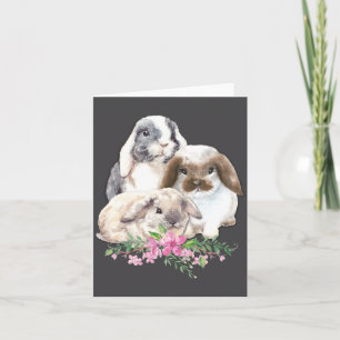 Carte Lapins de Pâques Maman Lapin