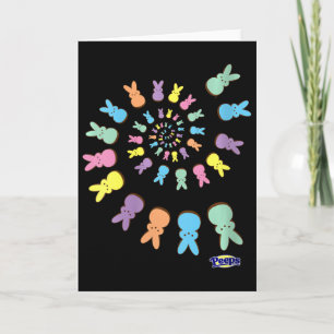 Carte Lapins féminins Spirale colorée de Bu sucré