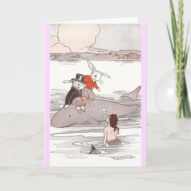 Carte Lapins montant la sirène de rassemblement de (Devant)