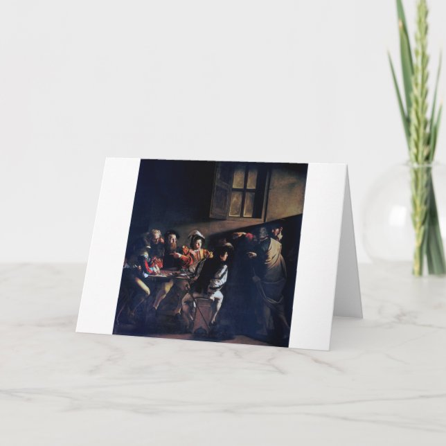 Carte L'appel de Saint Matthew, Caravaggio (Devant)