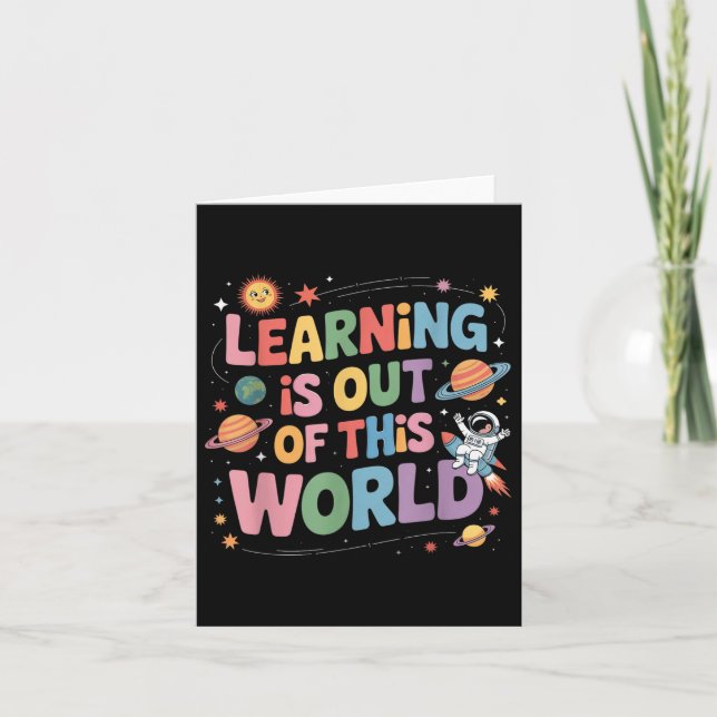 Carte L'Apprentissage N'Est Plus De Ce Monde Enseignant  (Devant)