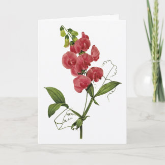 Carte L'aquarelle de pois doux pensant à vous cardent