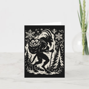 Carte L'arbre de Noël gothique Krampus Krampus Y Horreur