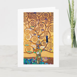 Carte L'arbre de vie (détail), Klimt