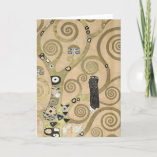 Carte L'Arbre de Vie, peinture à l'huile de Gustav Klimt