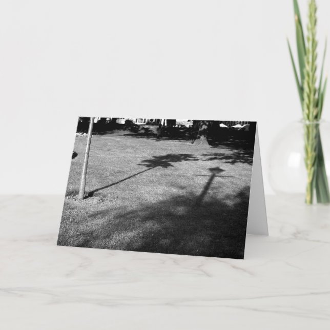 Carte L'arbre et le lampadaire étaient amis (Devant)