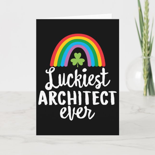 Carte L'architecte le plus chanceux Saint Patrick jour t (Devant)