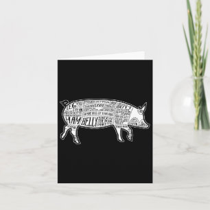 Carte Lard Coupe Image Pig Parts Diagramme, Illustration