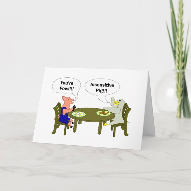 Carte Lard et anniversaire d'oeufs (Devant)