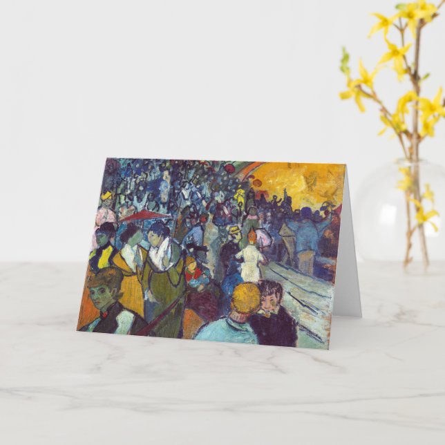 Carte L'arène d'Arles | Van Gogh | (Fleur jaune)