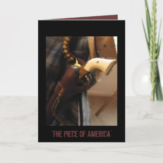 Carte Large Notecard with pistol and holster