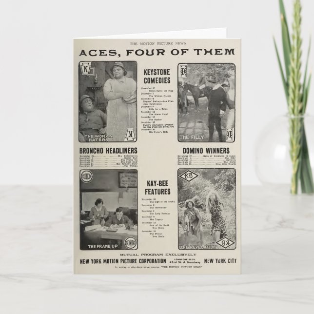 Carte l'arrondissement de Fatty Arbuckle en 1913 (Devant)