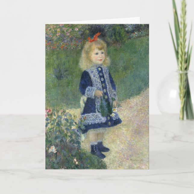 Carte L'arrosage des filles peut renoir la peinture impr (Devant)