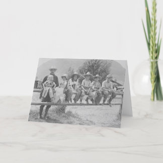 Carte Larry Larom avec six enfants