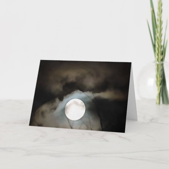 Carte L'art céleste de la lune d'hiver (Devant)