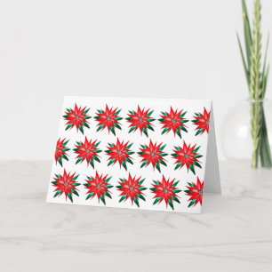 Carte L'art de la Poinsettia pour la charité