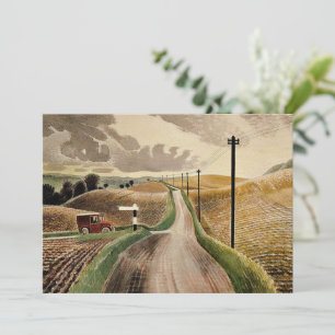 Carte l'art d'Eric Ravilious, Paysage du Wiltshire
