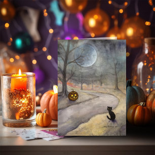Carte L'art d'Halloween sur le chemin oublié par Molly H
