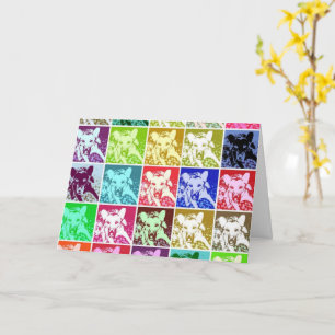 Carte L'art du chien berger allemand Pop au-dessus de la