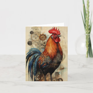 Carte L'art du coq de poulet