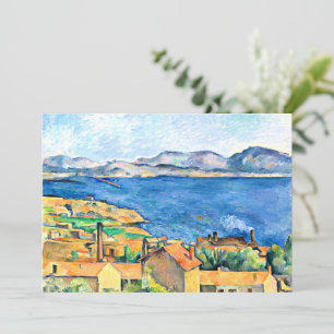 Carte L'art Paul Cezanne, La Baie de Marseille,