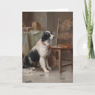 Carte L'artisanat Vintage - Le chien de famille,