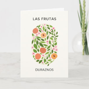 Carte Las Frutas : Duraznos - Marché de la Pêche