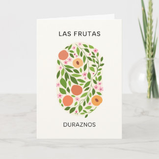 Carte Las Frutas : Duraznos - Marché de la Pêche