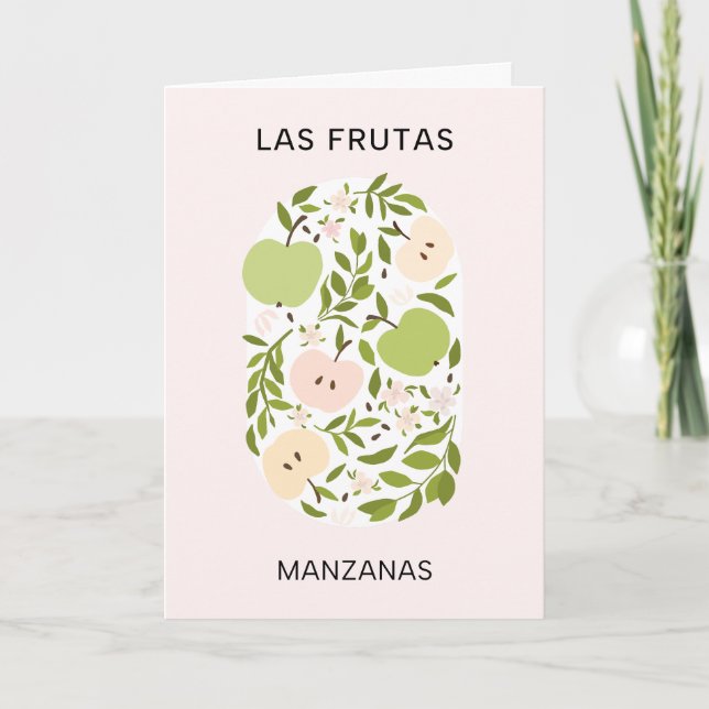 Carte Las Frutas : Manzanas - marché aux pommes (Devant)
